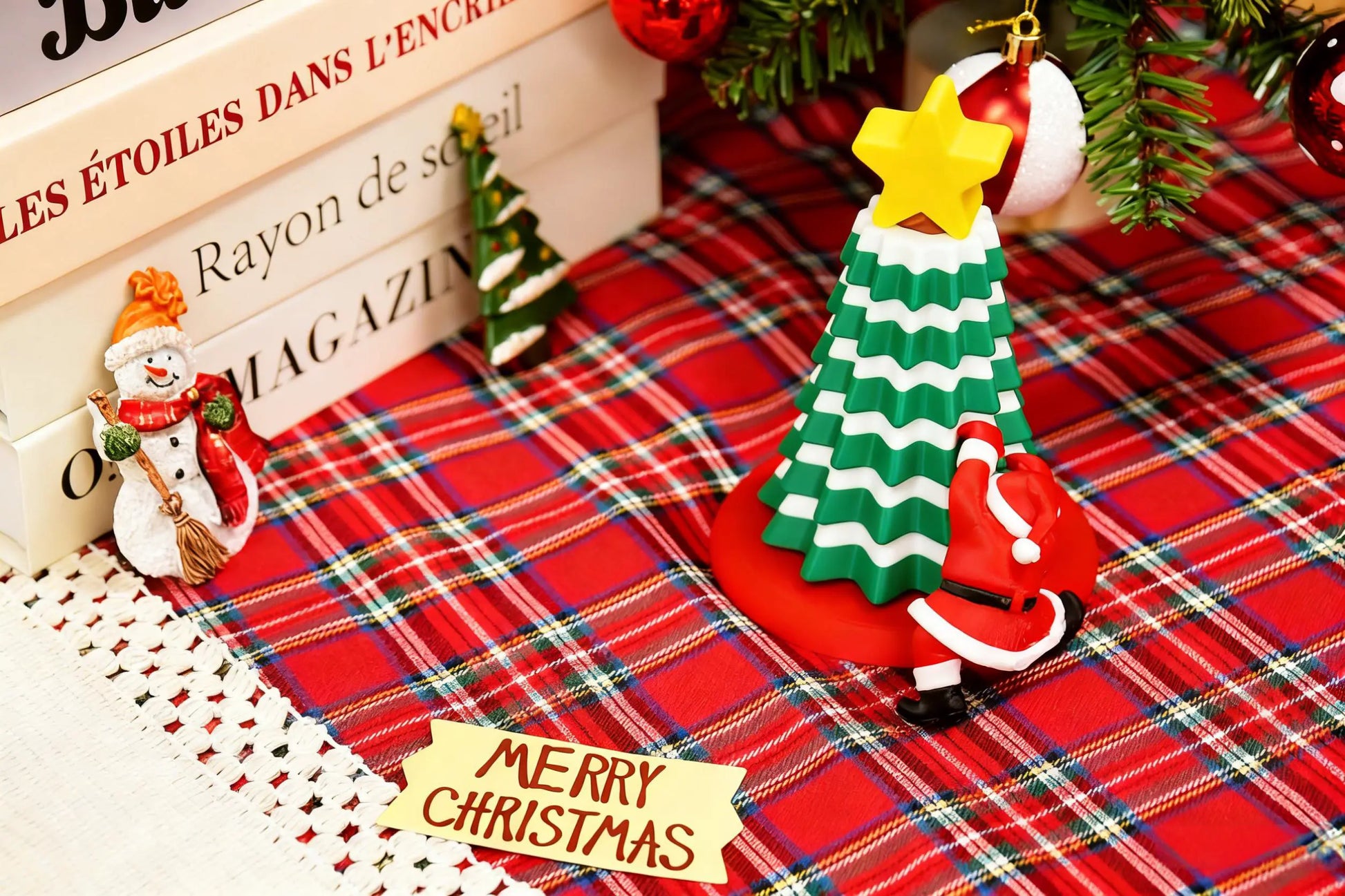 3D printed rotating Christmas tree toy, Christmas decoration 我的商店