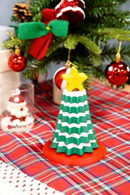 3D printed rotating Christmas tree toy, Christmas decoration 我的商店