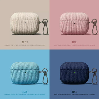 Corduroy AirPods Case with Metal Hook